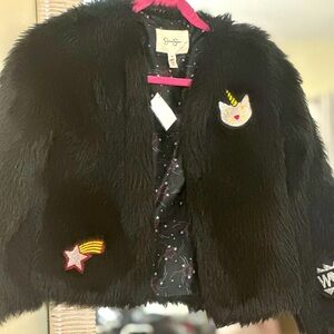 Jessica Simpson girls fur jacket